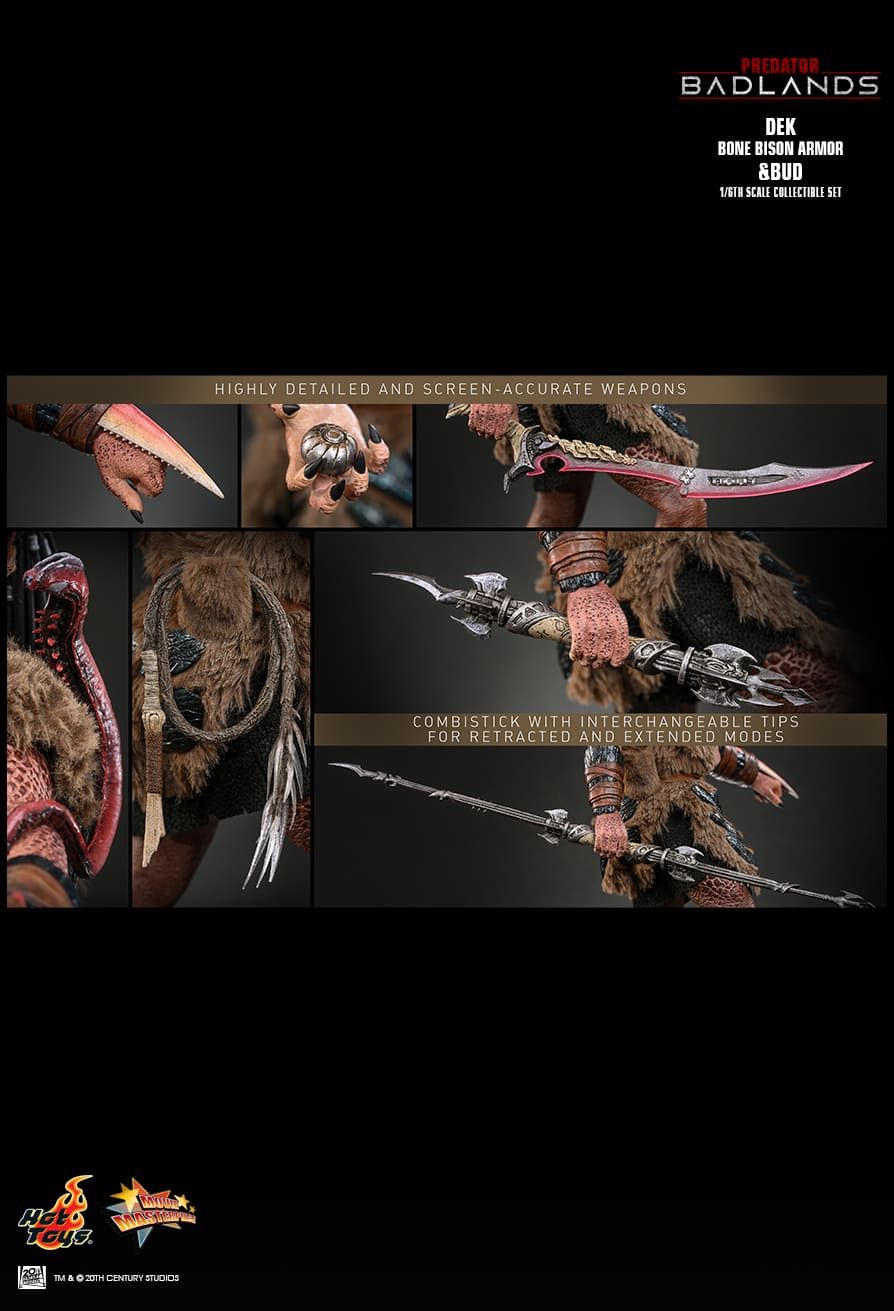Hot Toys MMS873 - Predator : Badlands - Dek Bone Bison Armor & Bud【Pre-Order】