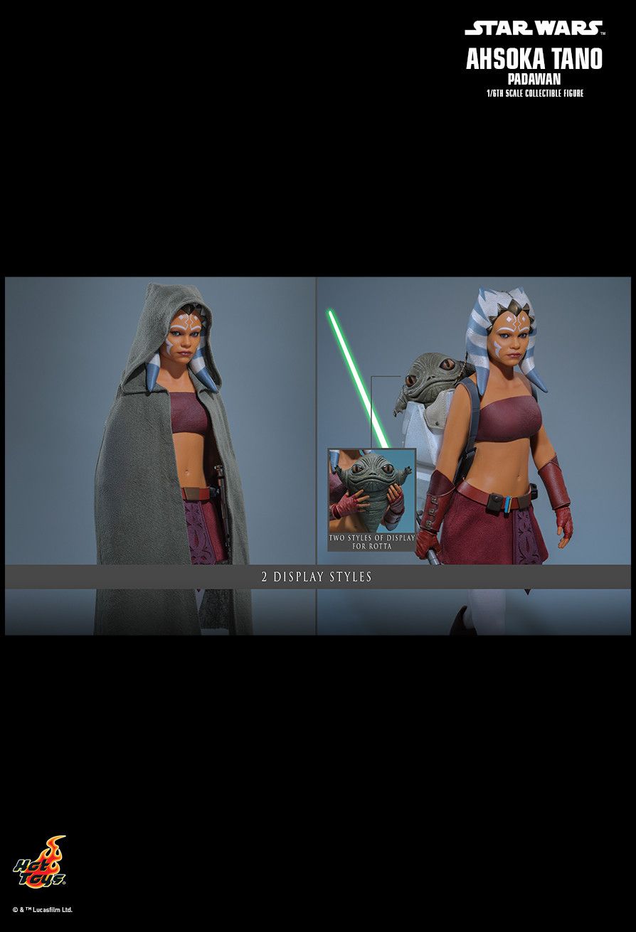 Hot Toys TMS170 - Star Wars: The Clone Wars - Ahsoka Tano Padawan & Rotta the Huttlet【Pre-Order】