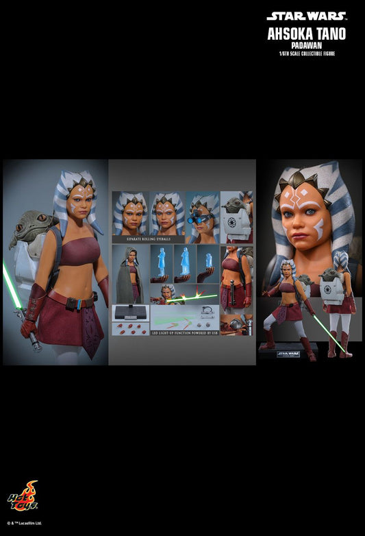 Hot Toys TMS170 - Star Wars: The Clone Wars - Ahsoka Tano Padawan & Rotta the Huttlet【Pre-Order】