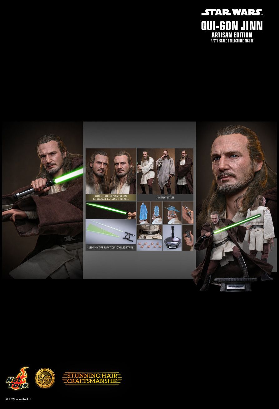 Hot Toys MMS881AE - Star Wars : The Phantom Menace - Qui Gon Jinn【Pre-Order】