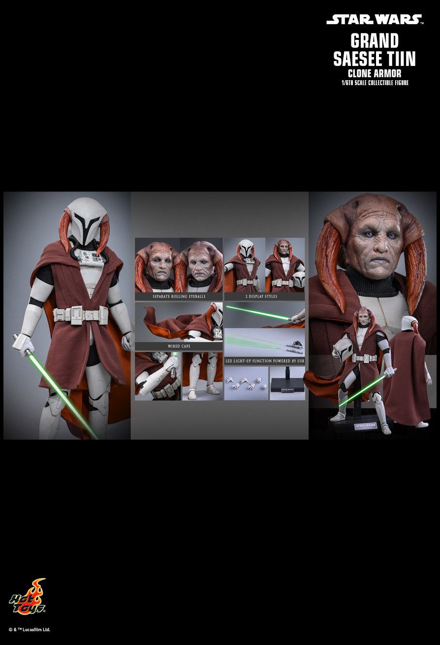 Hot Toys TMS168 - Star Wars : The Clone Wars - Saesee Tiin Clone Armor【Pre-Order】