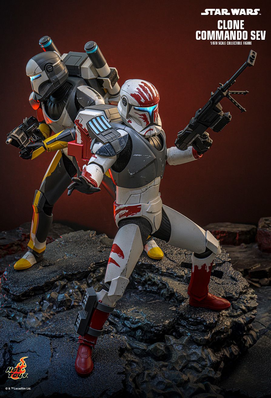 Hot Toys TMS188 - Star Wars : The Clone Wars - Clone Commander Sev【Pre-Order】