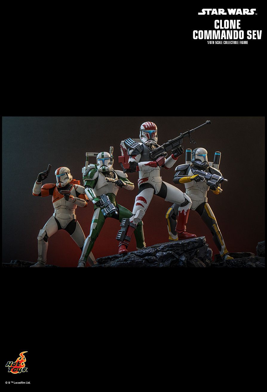 Hot Toys TMS188 - Star Wars : The Clone Wars - Clone Commander Sev【Pre-Order】
