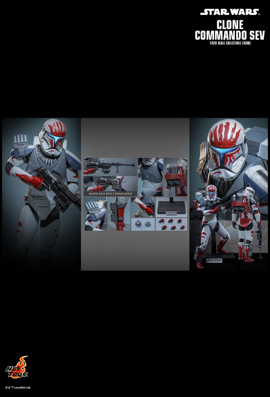 Hot Toys TMS188 - Star Wars : The Clone Wars - Clone Commander Sev【Pre-Order】