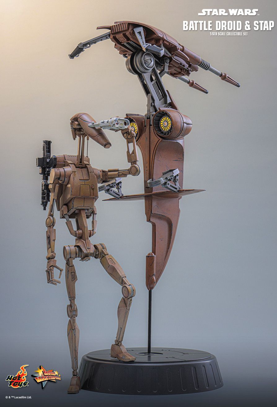 Hot Toys MMS887 - Star Wars : The Mandalorian & Grogu - Battle Droid & STAP【Pre-Order】