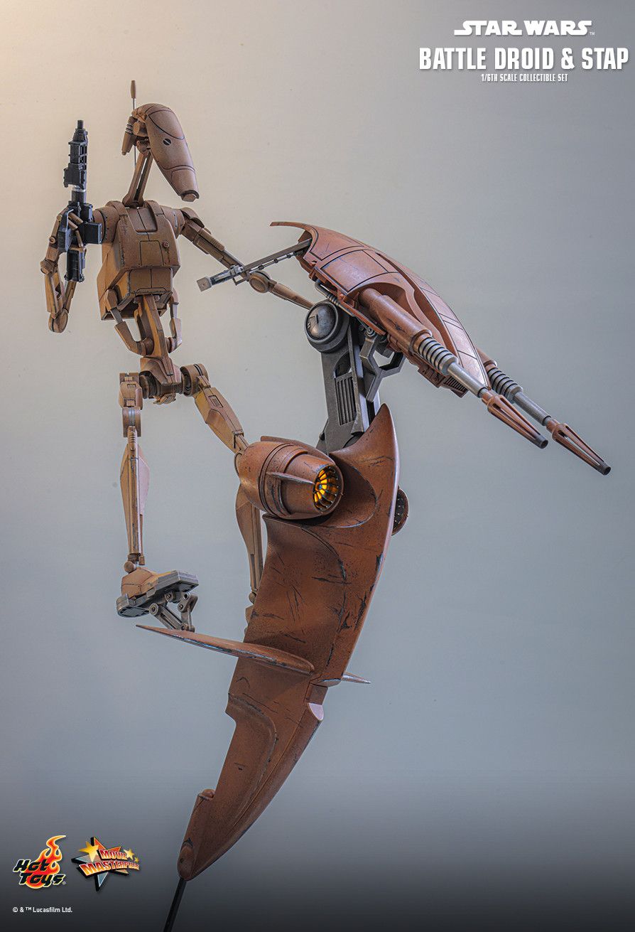 Hot Toys MMS887 - Star Wars : The Mandalorian & Grogu - Battle Droid & STAP【Pre-Order】