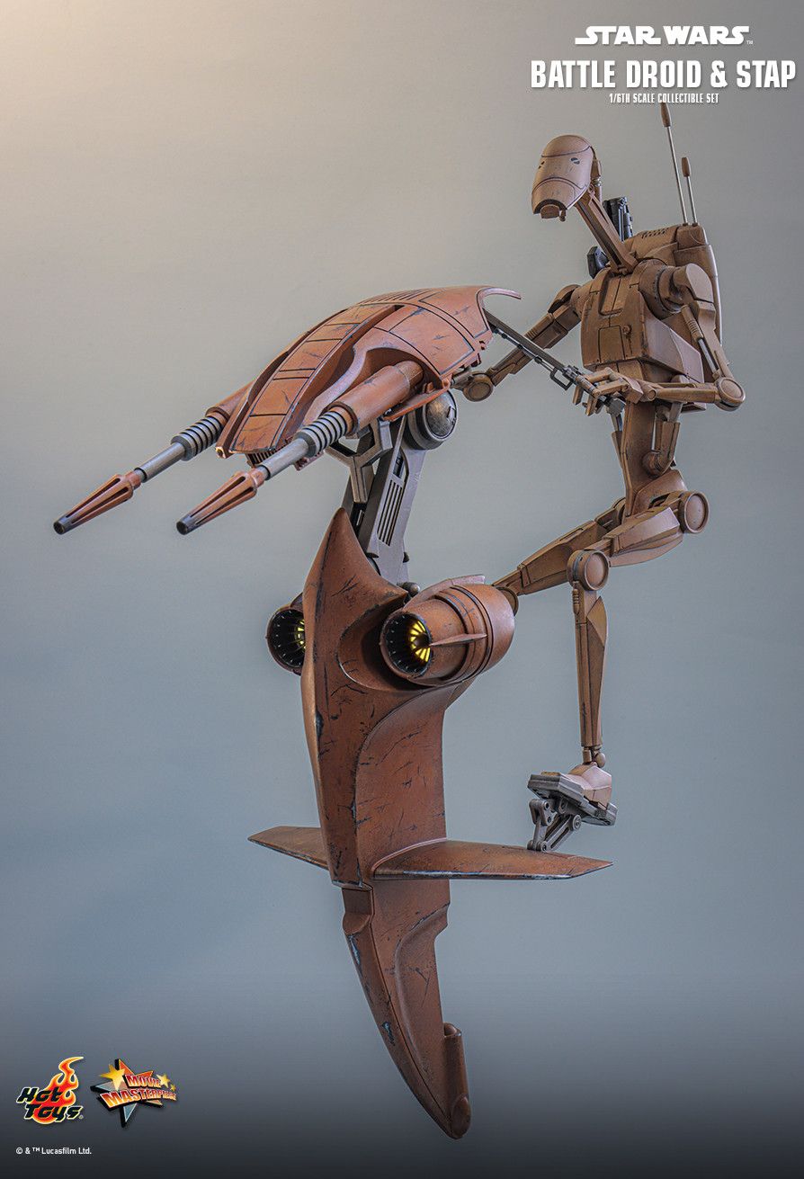 Hot Toys MMS887 - Star Wars : The Mandalorian & Grogu - Battle Droid & STAP【Pre-Order】