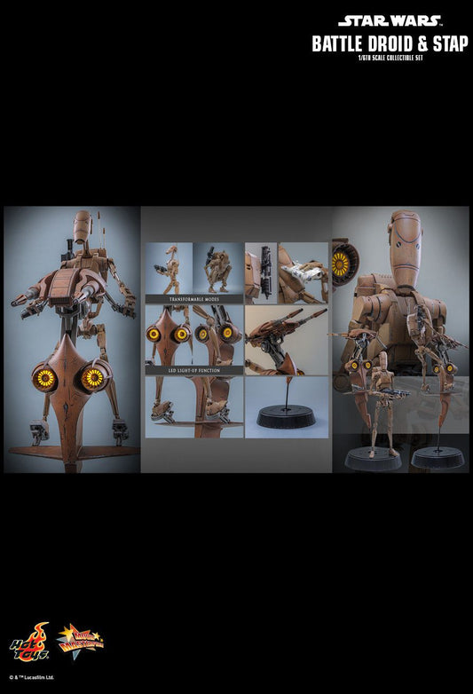 Hot Toys MMS887 - Star Wars : The Mandalorian & Grogu - Battle Droid & STAP【Pre-Order】