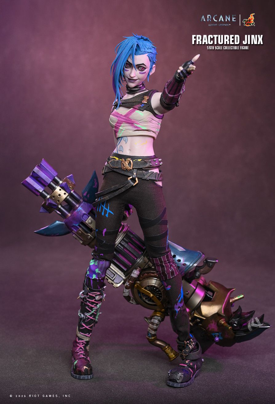 Hot Toys TMS183 - Riot - League Of Legends : Arcane - Fractured Jinx【Pre-Order】