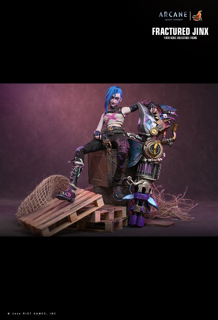 Hot Toys TMS183 - Riot - League Of Legends : Arcane - Fractured Jinx【Pre-Order】