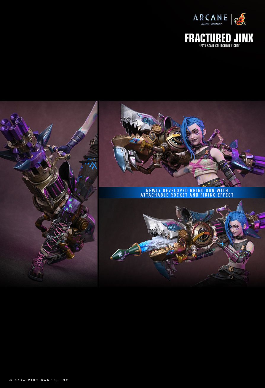 Hot Toys TMS183 - Riot - League Of Legends : Arcane - Fractured Jinx【Pre-Order】