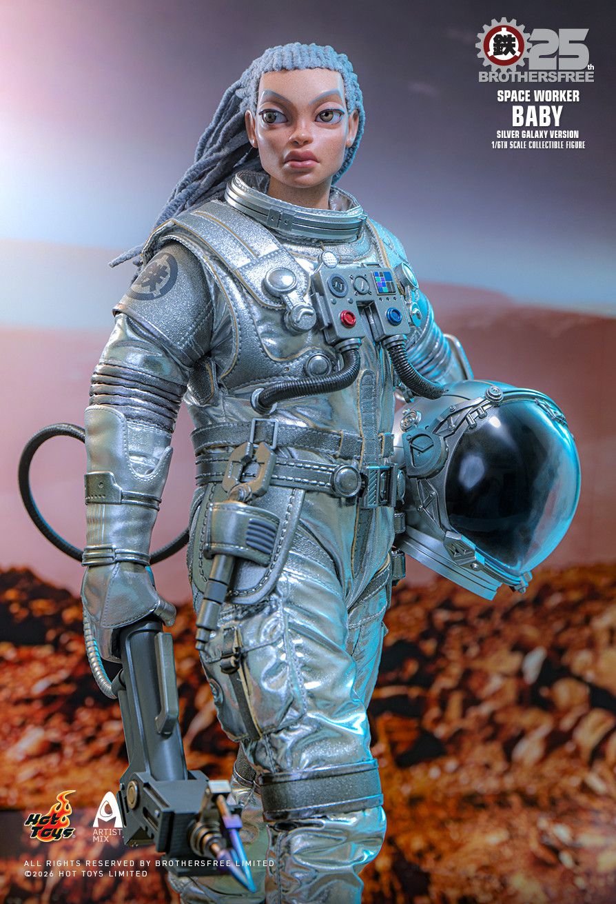 Hot Toys AMC041 - Brothersfree X Hot Toys - Space Worker Baby Silver Galaxy【Pre-Order】