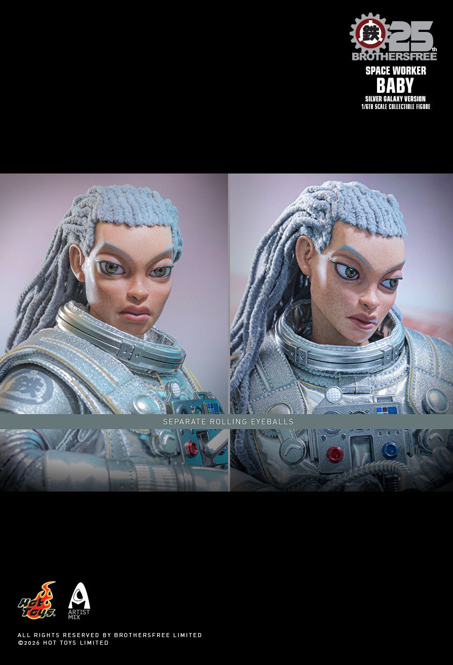 Hot Toys AMC041 - Brothersfree X Hot Toys - Space Worker Baby Silver Galaxy【Pre-Order】