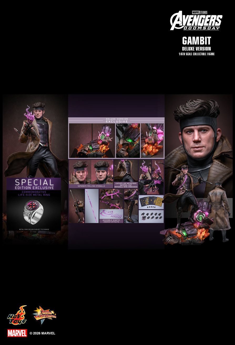 Hot Toys MMS911B - Marvel Comics - Avengers : Doomsday - Gambit【Pre-Order】