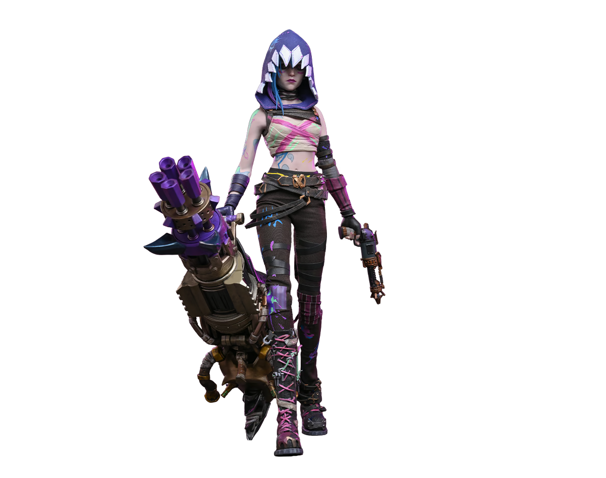 Hot Toys TMS183 - Riot - League Of Legends : Arcane - Fractured Jinx【Pre-Order】