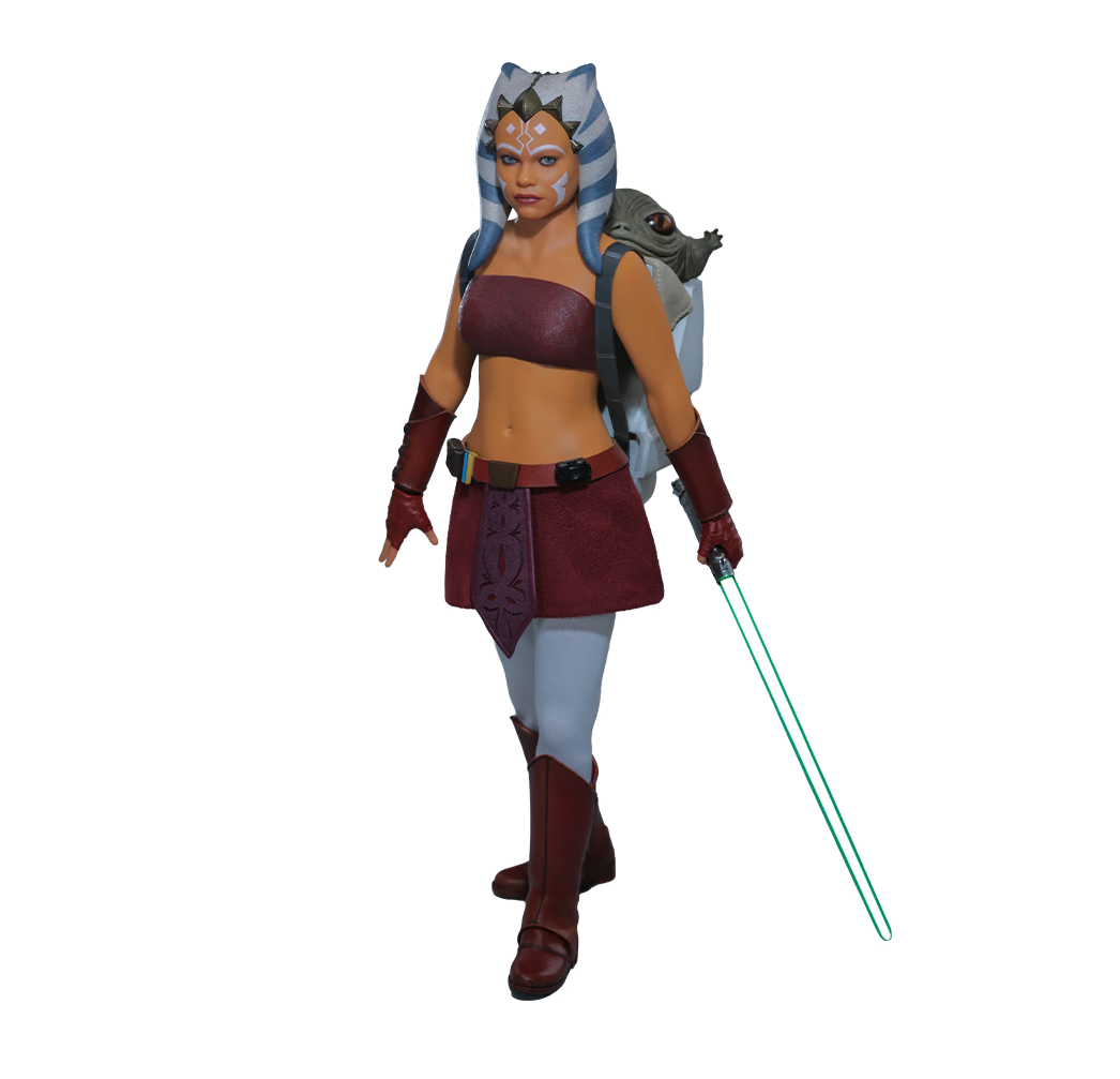 Hot Toys TMS170 - Star Wars: The Clone Wars - Ahsoka Tano Padawan & Rotta the Huttlet【Pre-Order】