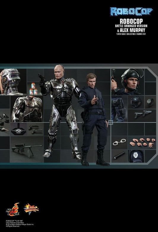 Hot Toys MMS266 - Robocop - Robocop Battle Damaged Version & Alex Murphy