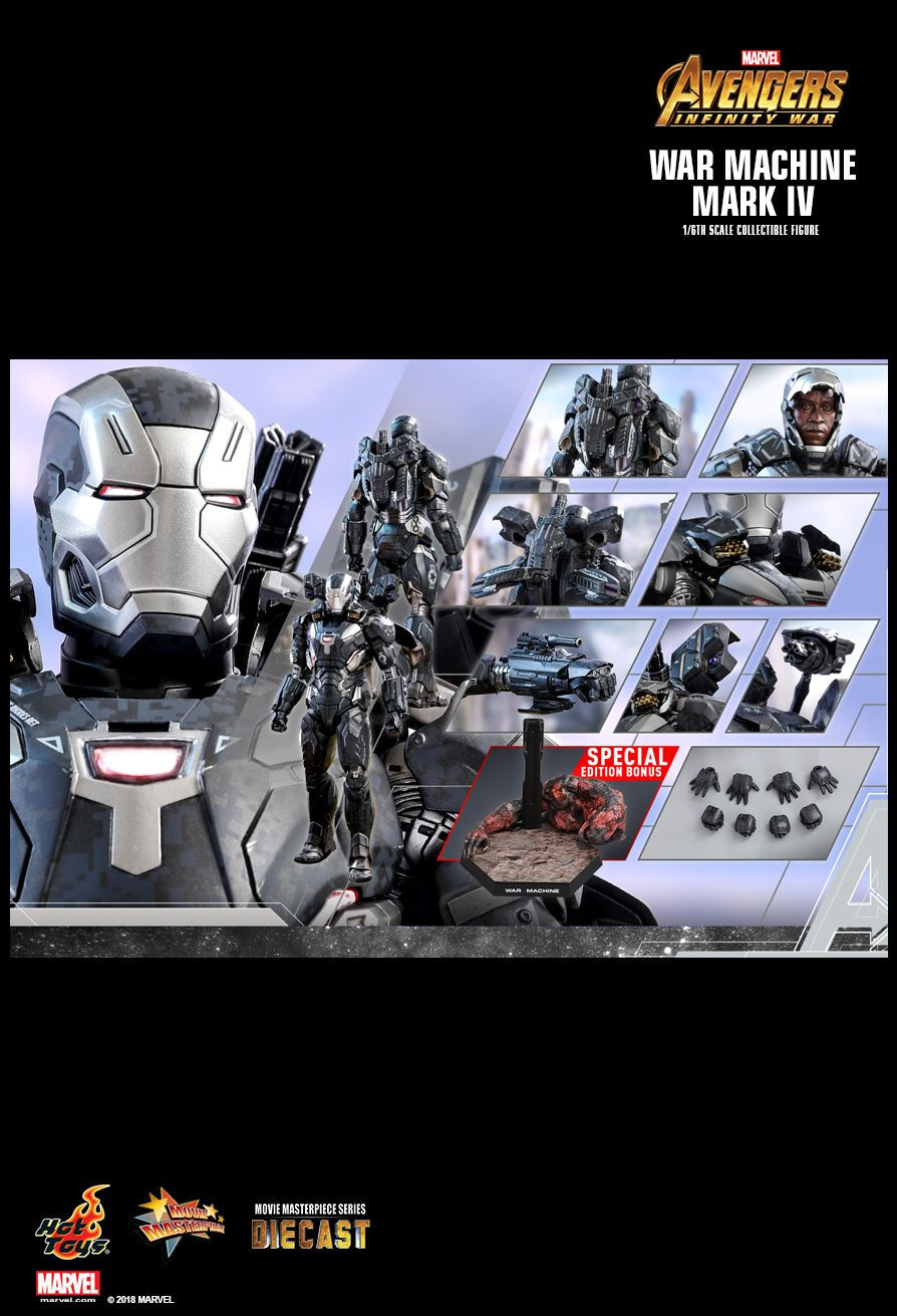 Hot Toys MMS499D26B - Marvel Comics - Avengers : Infinity War - War Machine Mark 4 Deluxe Version