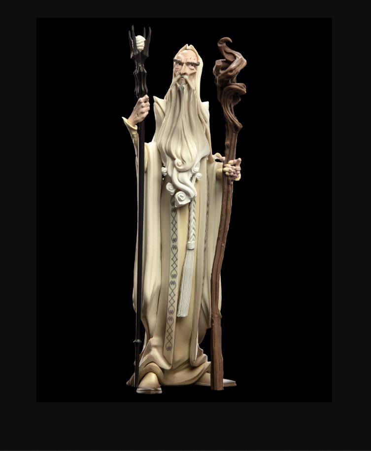 Weta Mini Epics - Lord Of The Rings - Saruman & Staff