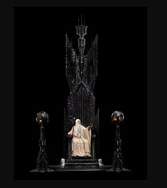 Weta - Lord Of The Rings - Saruman The White On Throne