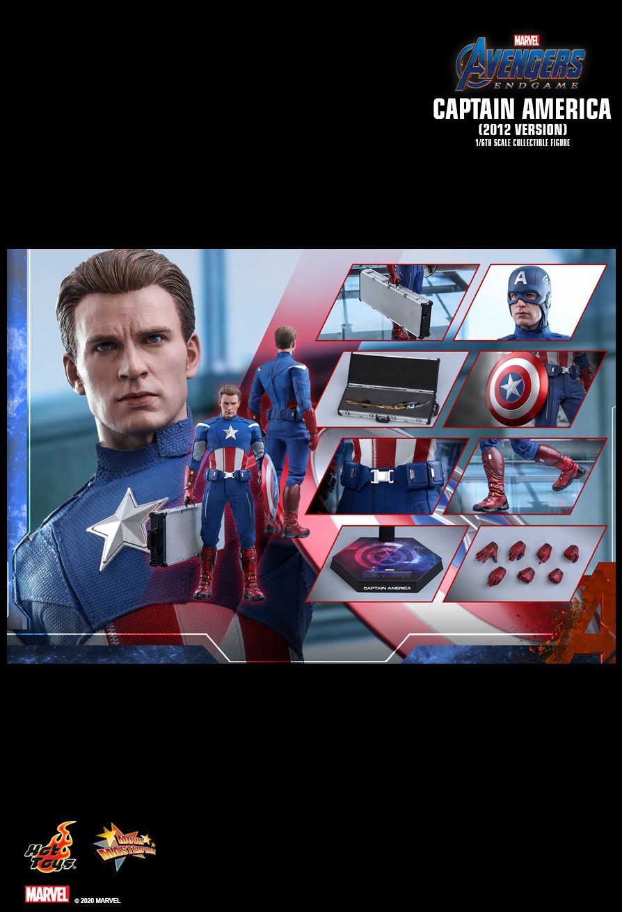 Hot Toys MMS563 - Marvel Comics - Avengers 4 : Endgame - Captain America 2012 Version