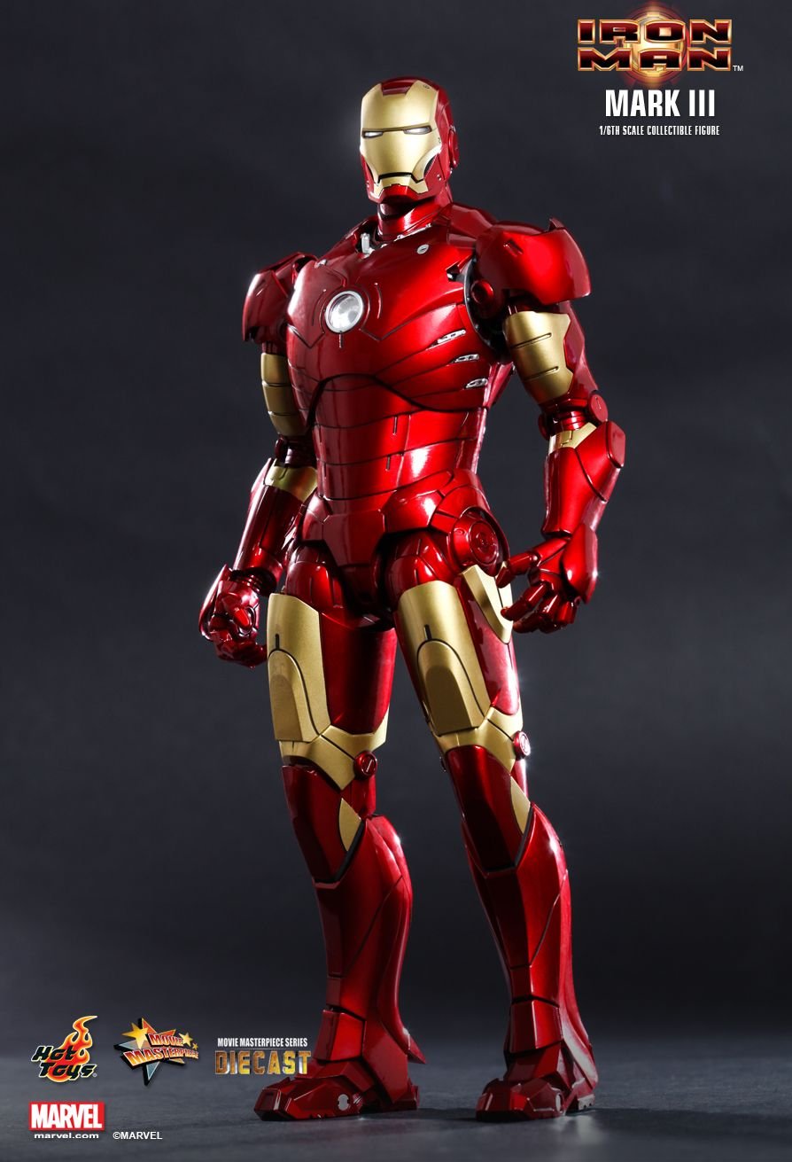 Hot Toys MMS256D07B - Marvel Comics - Iron Man - Iron Man Mark 3 Deluxe Version