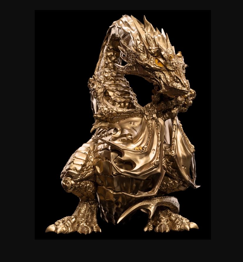 Weta Mini Epics - Lord Of The Rings : The Hobbit - Smaug The Golden