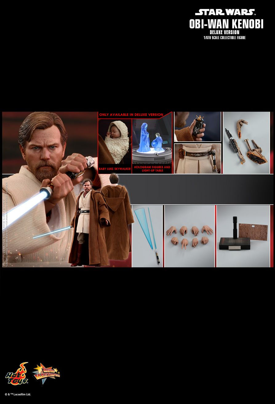 Hot Toys MMS478 - Star Wars 3 : The Revenge Of The Sith - Obi-Wan Kenobi Deluxe