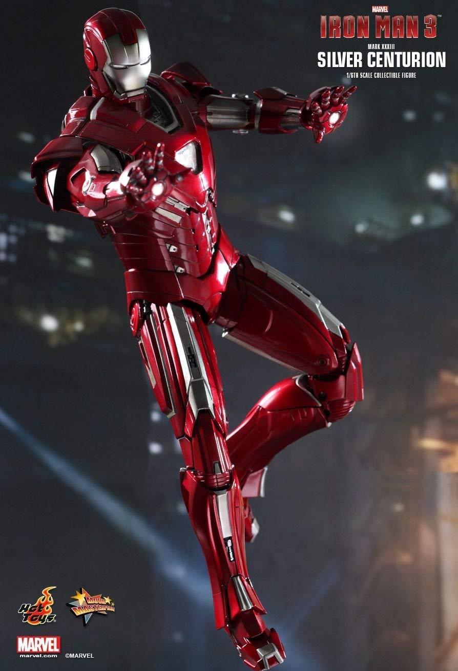 Hot Toys MMS213 - Marvel Comics - Iron Man 3 - Iron Man Silver Centurion Mark 33 Standard Version