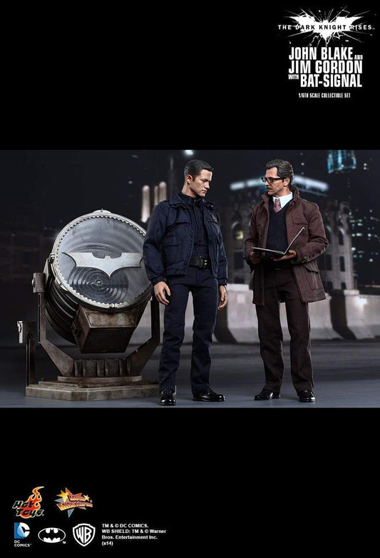 Hot Toys MMS275 - DC Comics - The Dark Knight Rises - John Blake And Jim Gordon With Bat-Signal