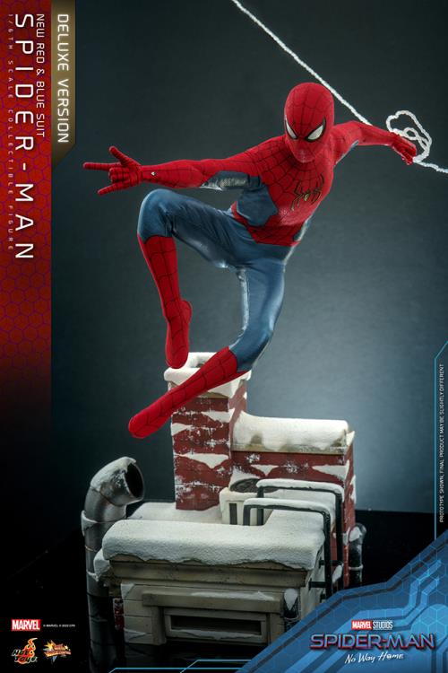 Hot Toys MMS680 - Marvel Comics - Spider Man : No Way Home - Spider Man New Red And Blue Suit Deluxe Version【Pre-Order】