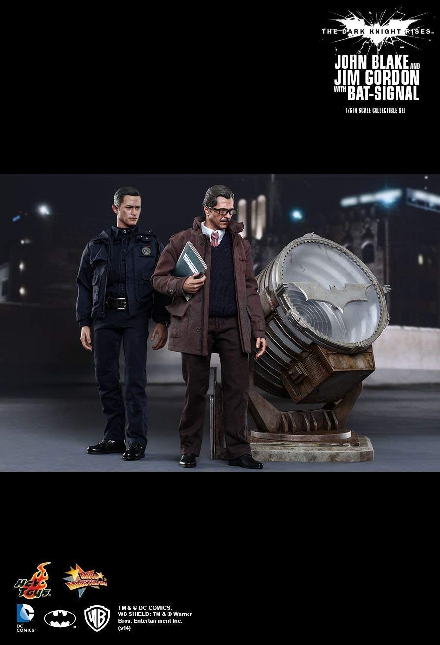 Hot Toys MMS275 - DC Comics - The Dark Knight Rises - John Blake And Jim Gordon With Bat-Signal