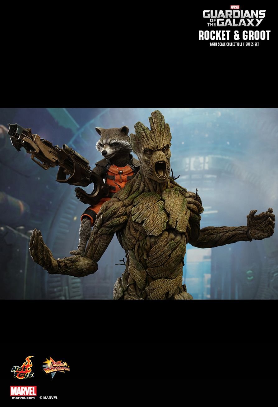 Hot Toys MMS254 - Marvel Comics - Guardians Of The Galaxy - Rocket And Groot