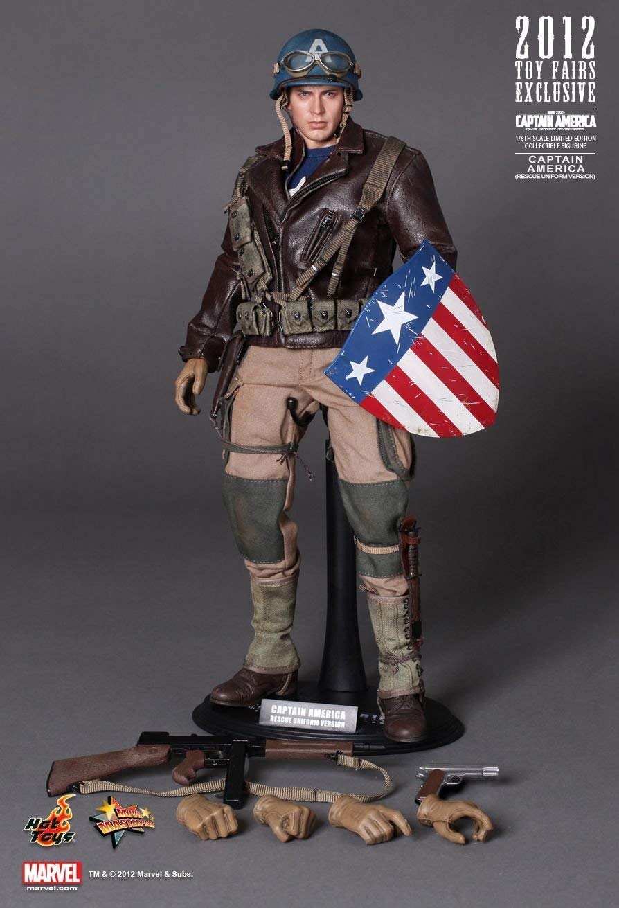 Hot Toys MMS180 - Marvel Comics - Captain America : The First Avenger - Captain America Rescue Uniform Version