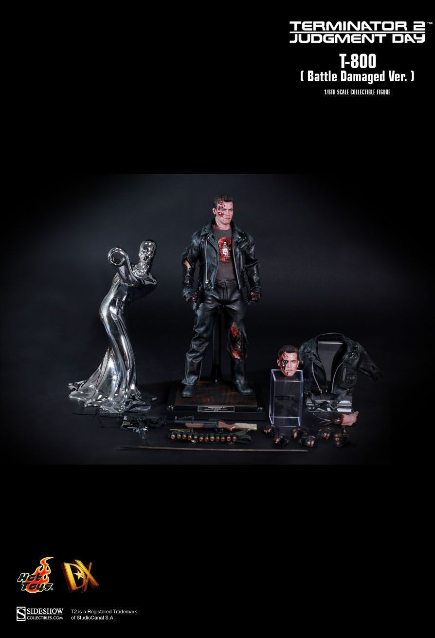 Hot Toys DX13 - Terminator 2 : Judgment Day - T800 Battle Damaged Version Standard Version