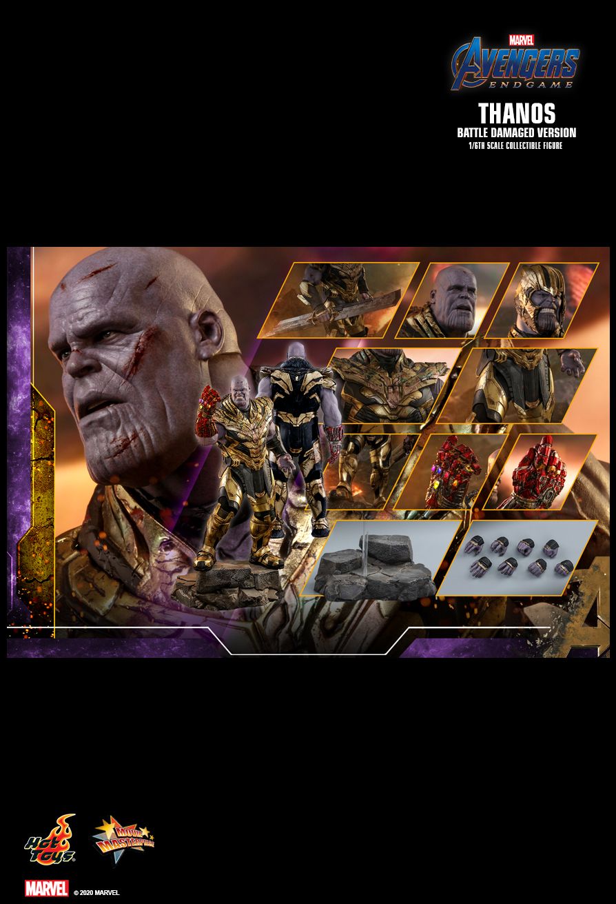 Hot Toys MMS564 -  Marvel Comics - Avengers 4 : Endgame - Thanos Battle Damaged Version