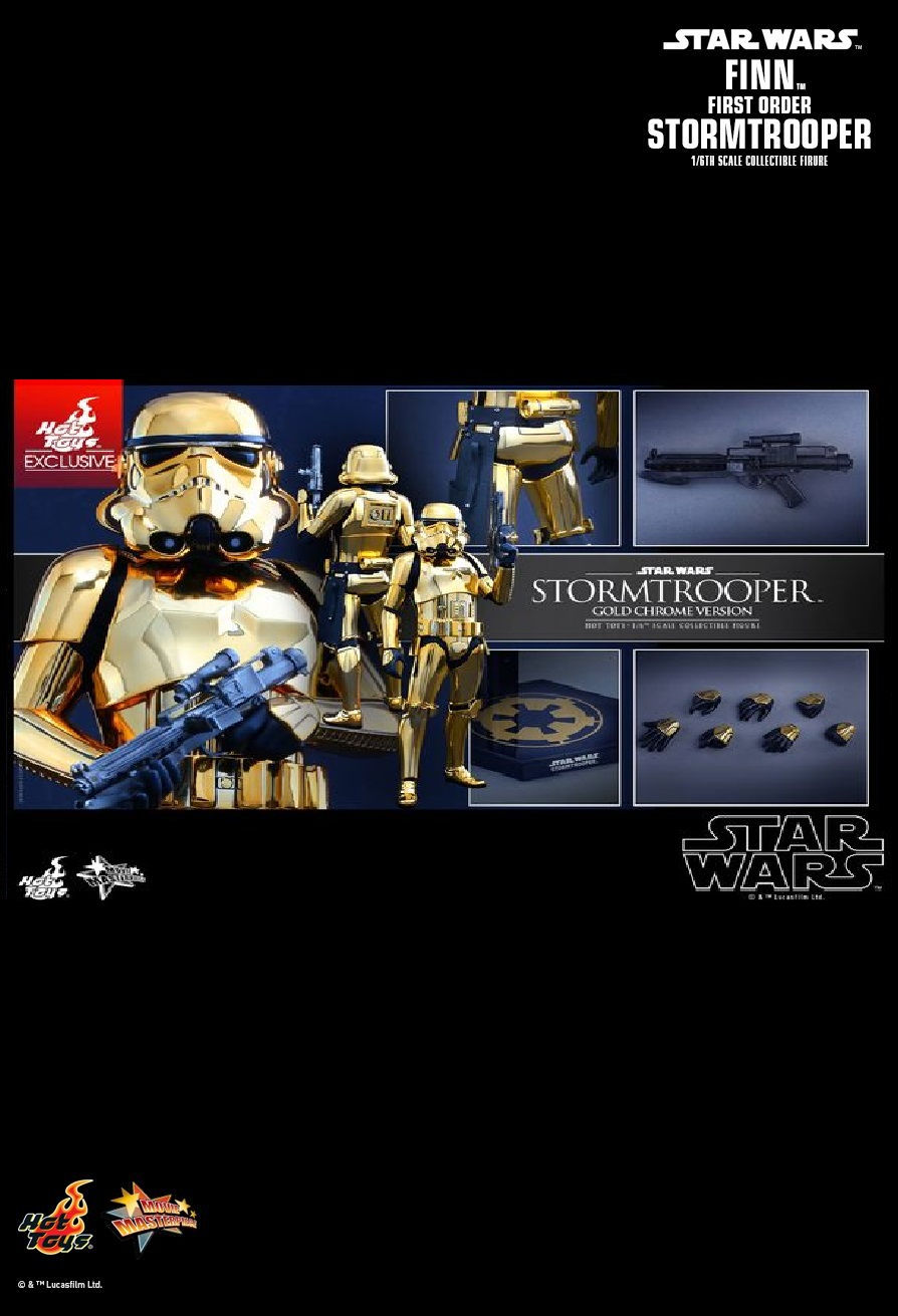 Hot Toys MMS364 - Star Wars - Stormtrooper Gold Chrome Version