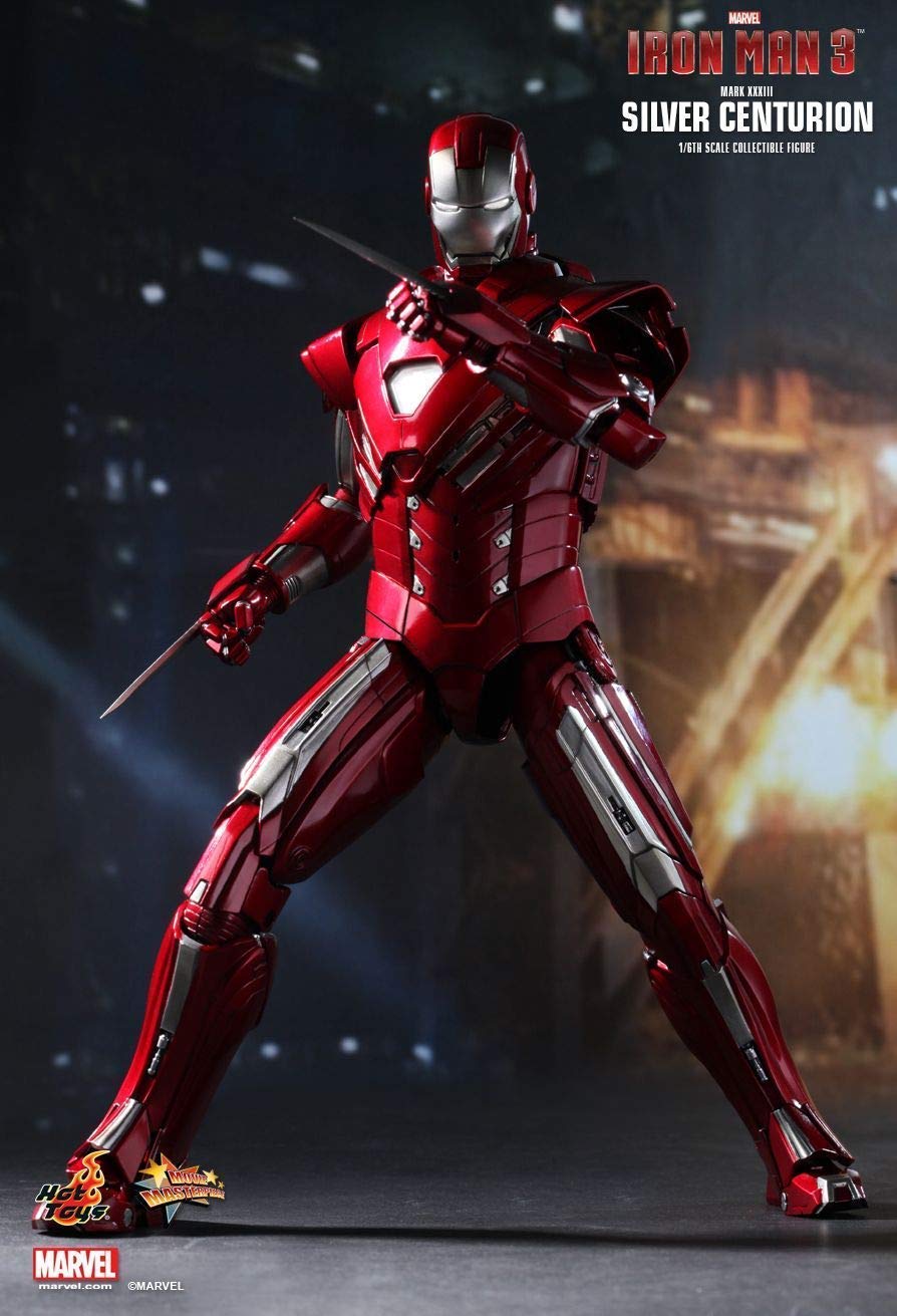 Hot Toys MMS213 - Marvel Comics - Iron Man 3 - Iron Man Silver Centurion Mark 33 Standard Version