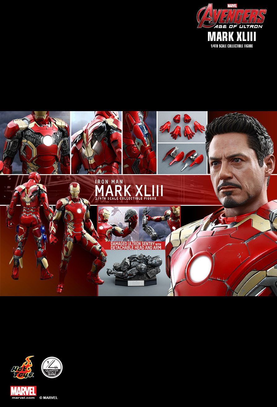 Hot Toys QS005 - Marvel Comics - Avengers : Age Of Ultron - Iron Man Mark 43