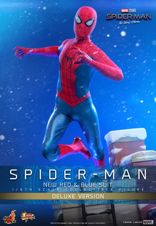 Hot Toys MMS680 - Marvel Comics - Spider Man : No Way Home - Spider Man New Red And Blue Suit Deluxe Version【Pre-Order】