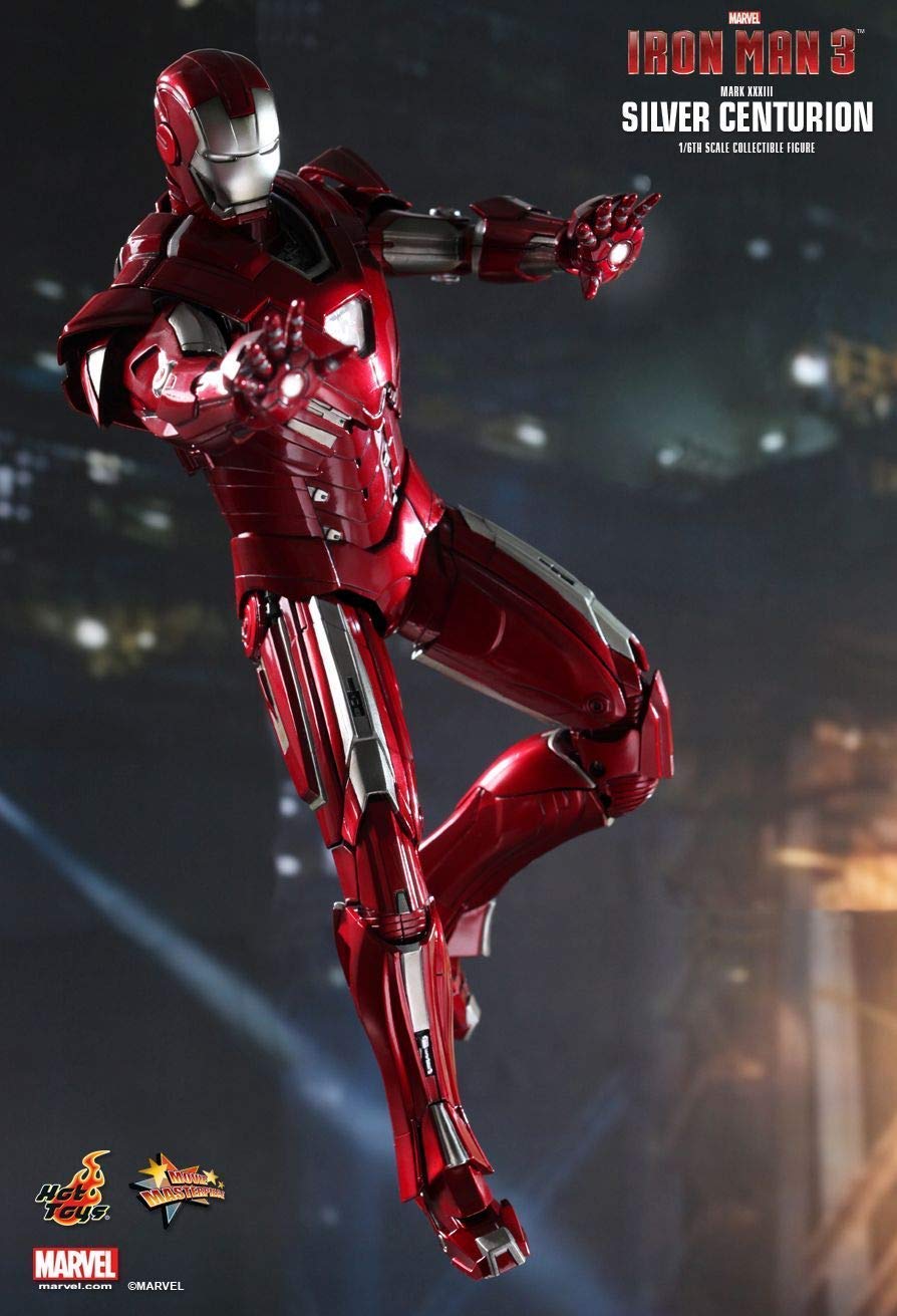 Hot Toys MMS213 - Marvel Comics - Iron Man 3 - Iron Man Silver Centurion Mark 33 Standard Version