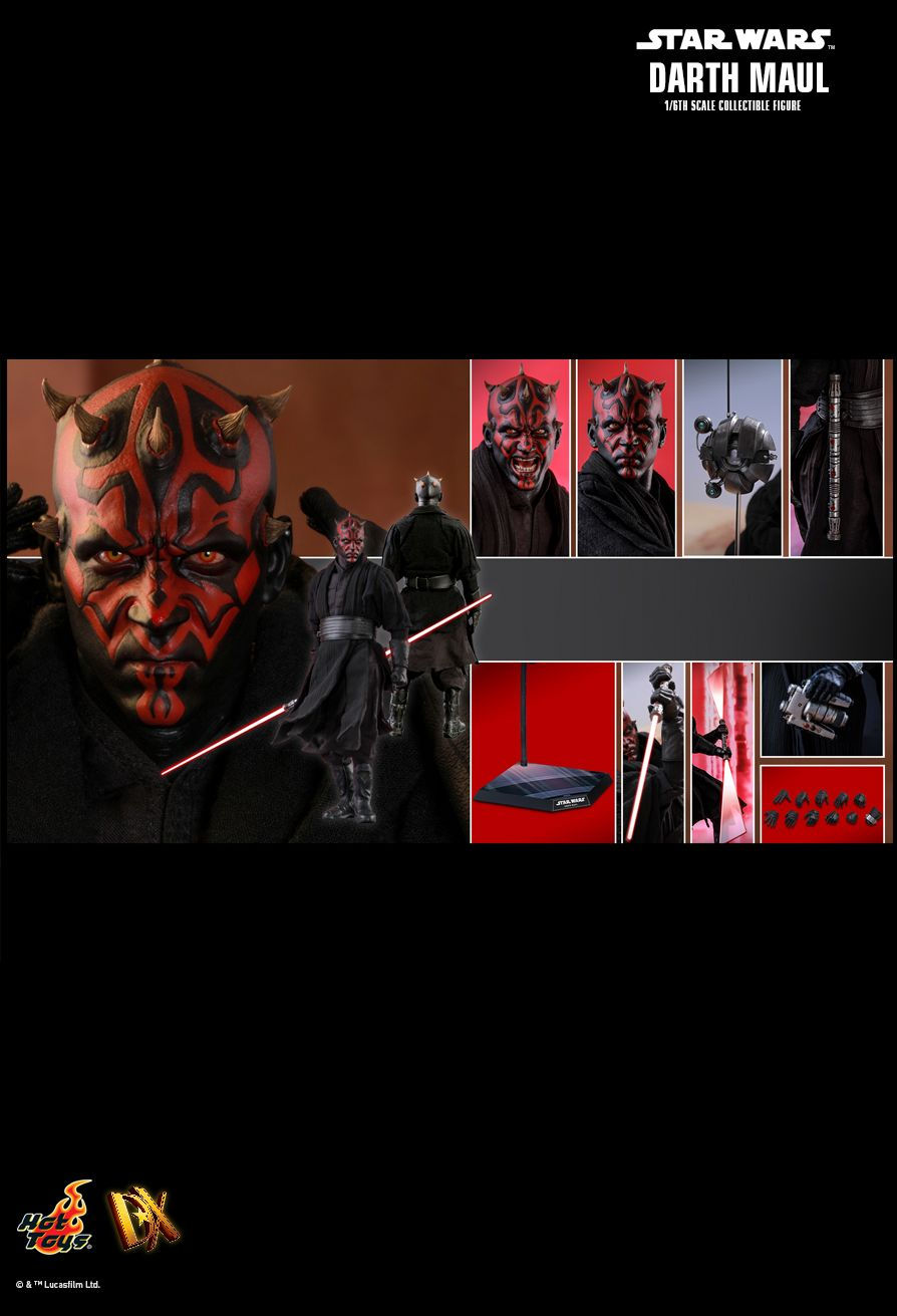 Hot Toys DX16 - Star Wars 1 : The Phantom Menace - Darth Maul Standard Version