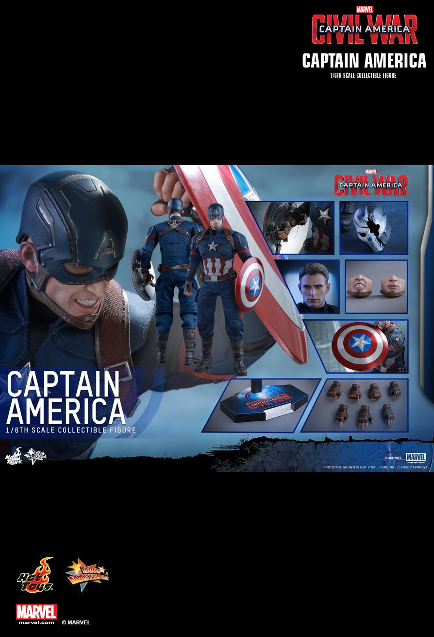 Hot Toys MMS350 - Marvel Comics - Captain America : Civil War - Captain America