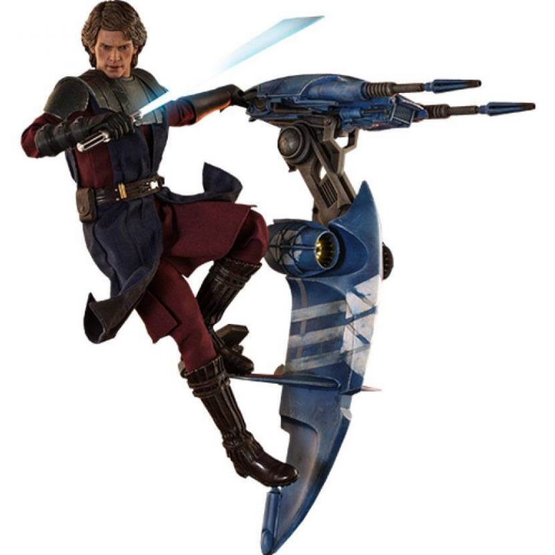 Hot Toys TMS020B - Star Wars : The Clone Wars - Anakin Skywalker And Stap Deluxe Version