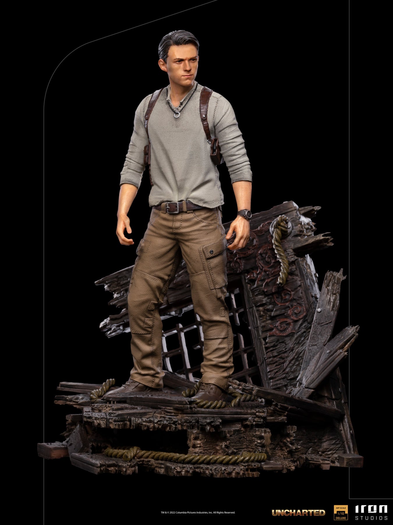 Iron Studios SONYYUN62322-10 - Uncharted Movie - Nathan Drake Deluxe Version