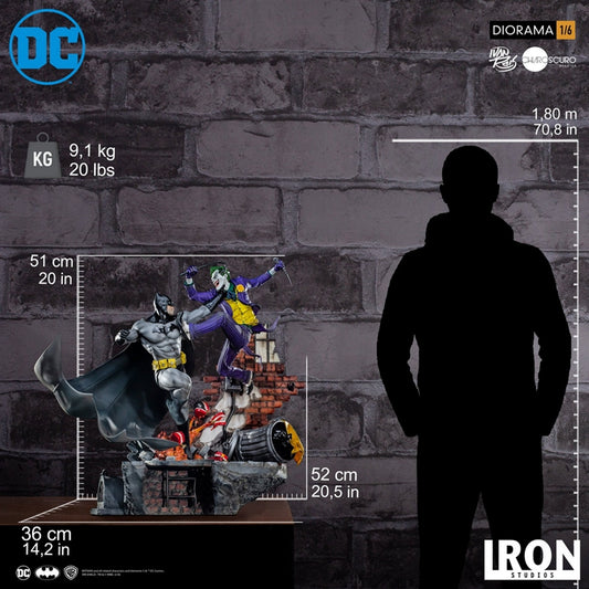 Iron Studios DCCDCG17519-16 - DC Comics - Batman Vs Joker