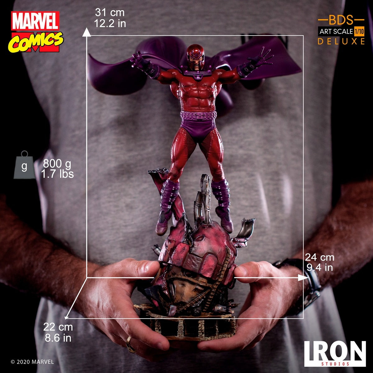 Iron Studios MARCAS26320-10 - Marvel Comics - X-Men - Magneto