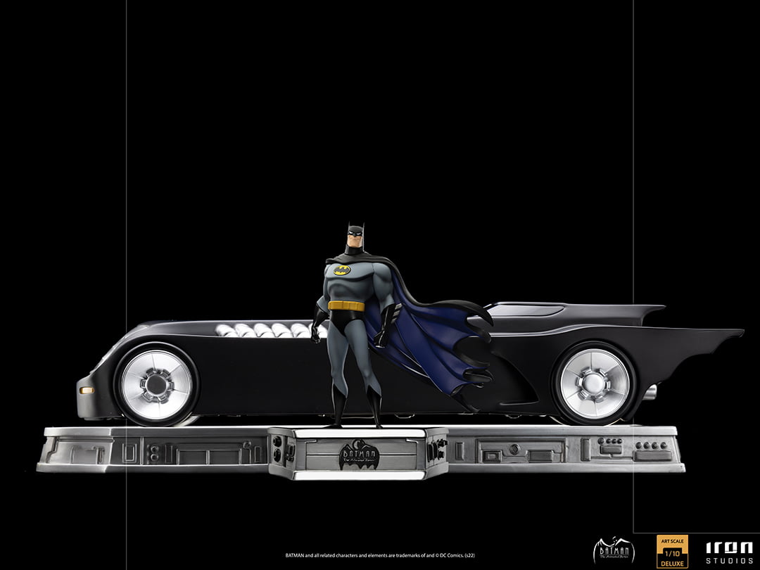 Iron Studios  BATANI64922-10 - DC Comics - Batman The Animated Series - Batman and Batmobile Deluxe