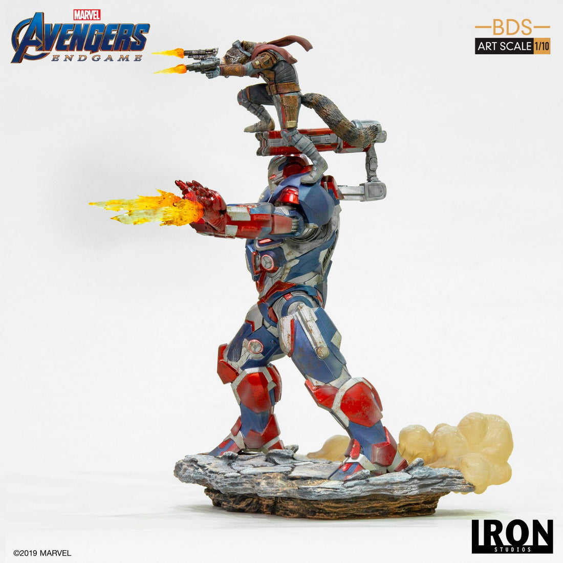Iron Studios - Marvel Comics - Avengers : Endgame - Iron Patriot & Rocket