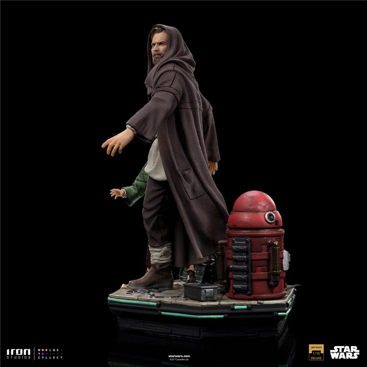 Iron Studios - Star Wars : Obi Wan Kenobi - Obi-Wan & Young Leia Deluxe